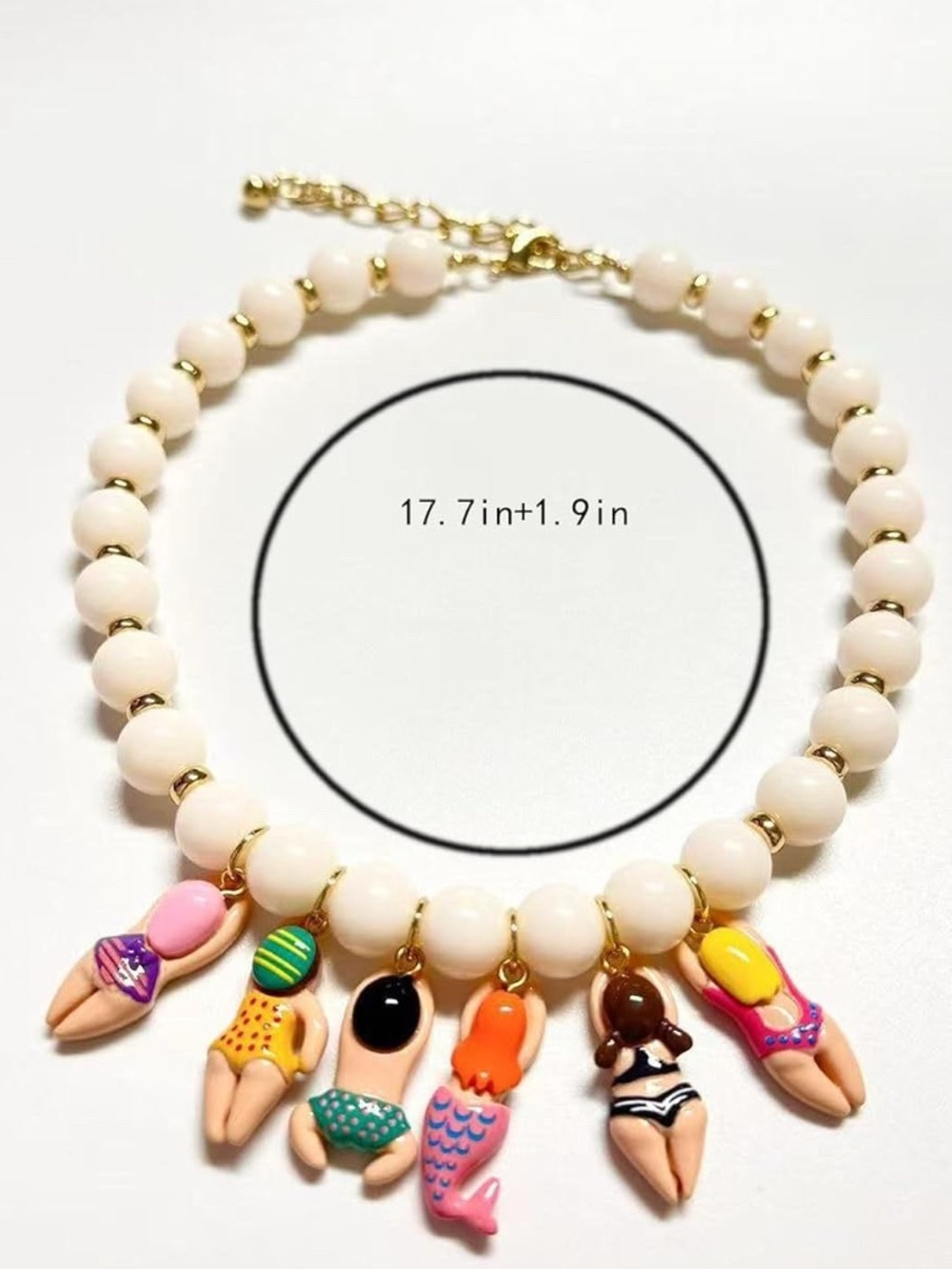 New! Beach Babes Bikini Girls Necklace - Picture 7 of 7
